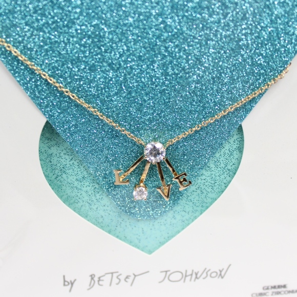 Blue by Betsey Johnson Bowtiful Love Necklace - Picture 2 of 3
